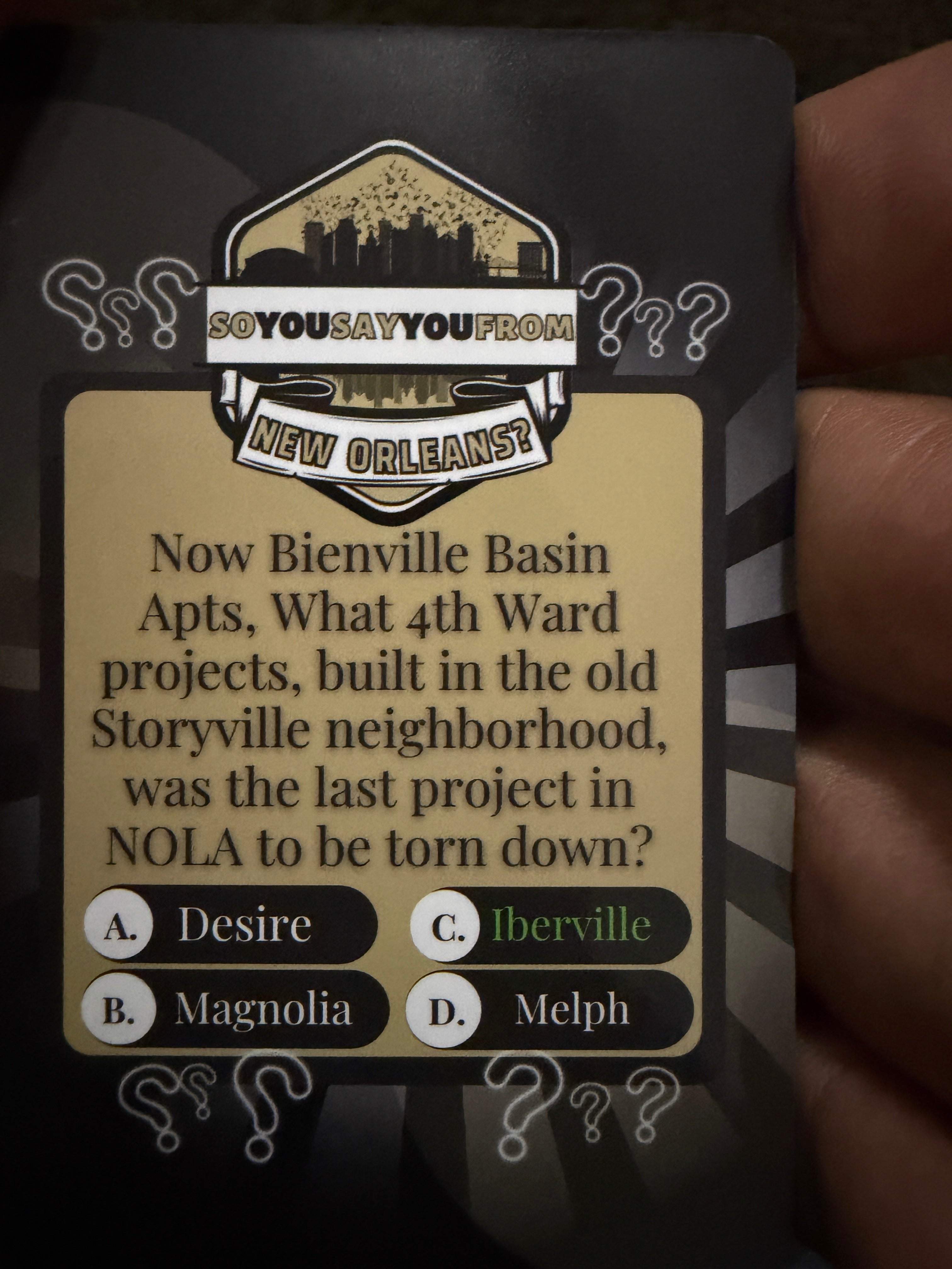 New Orleans Trivia Card Game