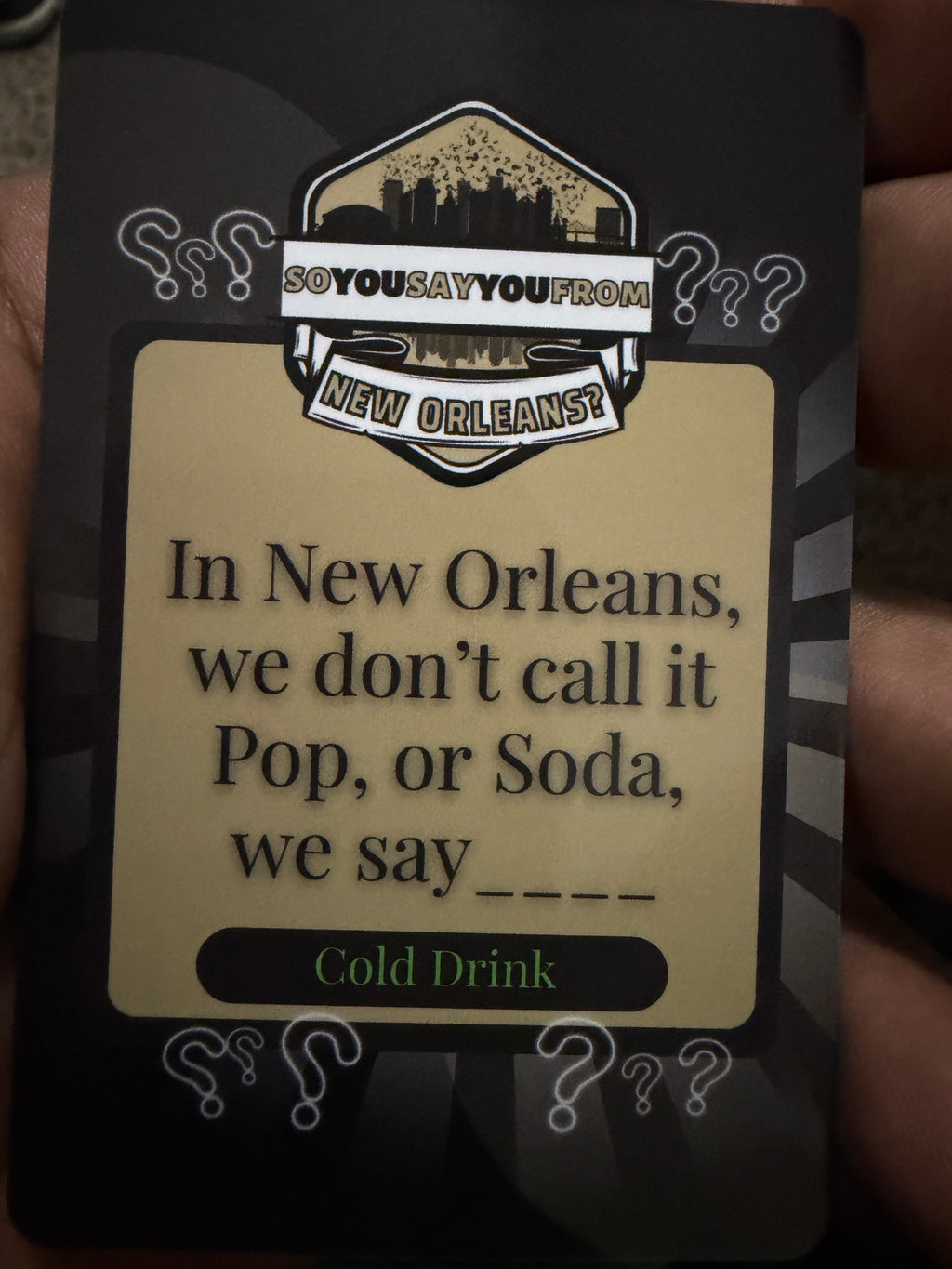 New Orleans Trivia Card Game